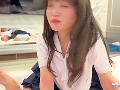 Mgirl -cute Asian Girl Blowjob And Cum In Mouth