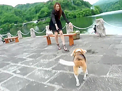 Naughty Japanese Chick Takes It Outdoors - Kai Miharu And Miharu Kai