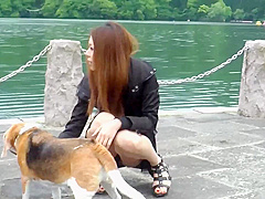 Naughty Japanese Chick Takes It Outdoors - Kai Miharu And Miharu Kai