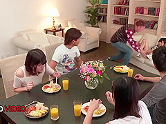 Rara Unno - Sultry Japanese Girls Endure Passionate Creampie Loaded With Desire