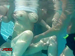 Hot Japanese Blowjob By The Pool: Suzuna Komiyas Big Tits Tease Before Intimate Oral Deli