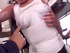 Nami Himemura And Mai Takizawa In At The Gym, Many Guys Her Hairy And Massaged Her Big Natural