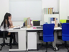 Female Boss Makes Employee A Crossdresser, Stimulates His Dick With An Electric Vibrator, And Teases And Denies Him