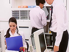 Ai Kamijou - Busty Japan Secretaries 4 Beautiful Japanese Secretary Ends Up Having Hard Sex In The Office