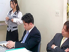 Jav Office Gangbang With Big Tits Japanese Secretary Teen 18+ And Boss Creampie - Satomi Suzuki