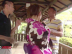 Naughty Jav Group Action: Yui Ueharas Blowjob Delight!