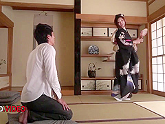 Reiko Kobayakawa - Intense Japanese Kimono Babe Gives Amazing Blowjob Video Online