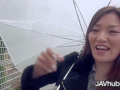 Kanako Rides A Stranger On A Nice Weather Like A Slut