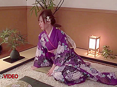 Seductive Asian Kimono Model Gives Amazing Blowjob Before Hardcore Creampie With Hosaka Eri And Eri Hosaka
