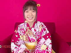Naughty Jav Star Chiharu Seduces With A Japan Blowjob Then Fucks With Kimono Clad