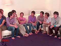 Mihonos Stunning Group Blowjob Session Excites Every Cock In Sight