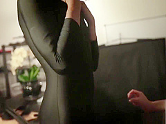 Hot Asian Ninja Gets Caught and Ties Up Cop In Office Chair and Fucks Him