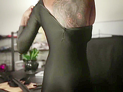 Hot Asian Ninja Gets Caught and Ties Up Cop In Office Chair and Fucks Him