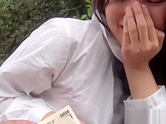 Asian teen gets pounded outdoors