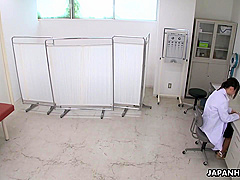 Tomomi Motozawa - Japanese Nurse, Tomomi Is Horny, Uncensored