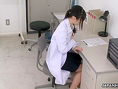 Tomomi Motozawa - Japanese Nurse, Tomomi Is Horny, Uncensored