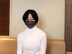 ショートカット美女のフェラこっくんshort-haired Beautys Blowjob & Swallow