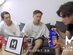 Hot Group Sex With Tattooed Asian
