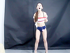 Chinese Cutie Suspended And Experienced Vibrator