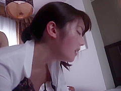 Japanese Business Woman With Perky Tits Gets Cum On Tits In The Hotel Room