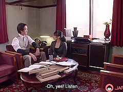 Japanese Office Lady Sucks Hard Cock,uncensored