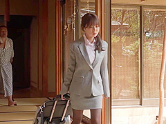 出張先て軽蔑している中年セクハラ上司とまさかの相部屋に朝まて続く絶倫性交に不覚にも感してしまったgカッフ新入社員 天音まひな