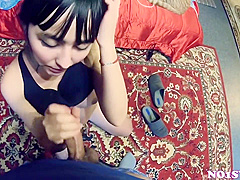 Chinese Teenie Likes To Inhale And Got Utter Facehole Of Jizm Point Of View