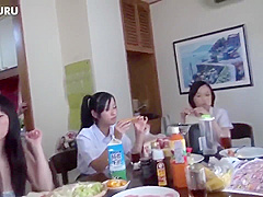 Stepmother Family During Breakfast With Kirishima Ayako And Ayako Kirishima
