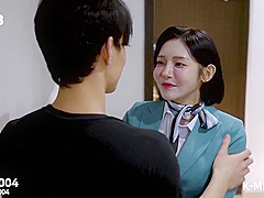 [mor-004] Amateur Korean Girlfriend Still In Uniform Gives A Sloppy Blowjob After Her Flight
