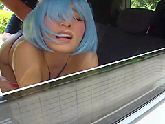 PNME-051 [ぷにもえ！] 爆乳 Part 2 屋外車内