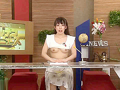 Weather girl pissed on live