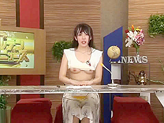 Weather girl pissed on live