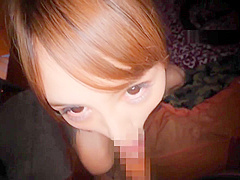 japanese girl toys with herself and gives a BJ