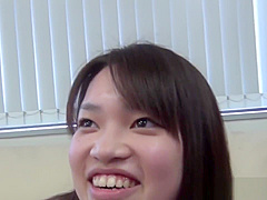 Asian teen spreading her pussy