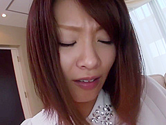 Small Asian Woman Penetrated By Huge Black Dildo