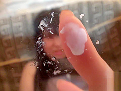 Dog sniffing pretty girl.Her dirty pussy juice,booger,etc (FETIS.JP)