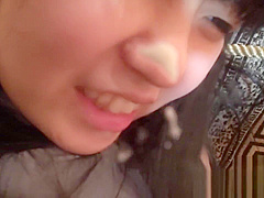 Dog sniffing pretty girl.Her dirty pussy juice,booger,etc (FETIS.JP)