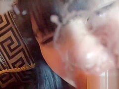 Dog sniffing pretty girl.Her dirty pussy juice,booger,etc (FETIS.JP)