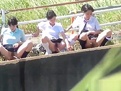 Japanese teens urinating outdoors