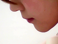 Spied on asian babe fingerfucks herself